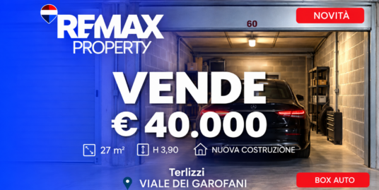 VENDE – VIALE DEI GAROFANI – BOX AUTO
