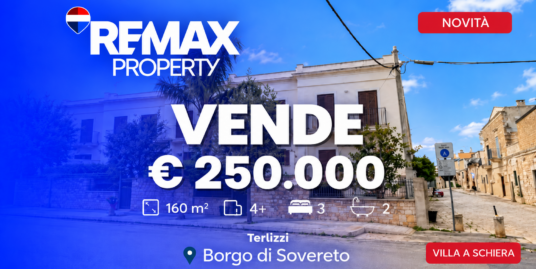 VENDE – VILLA A SCHIERA | BORGO DI SOVERETO
